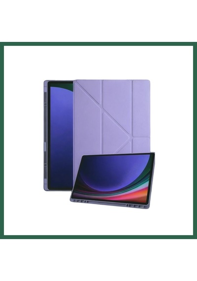 Vıntessy Samsung Galaxy Tab A11 Kalemlikli Mars Tablet Kılıfı - Lila Bzs01