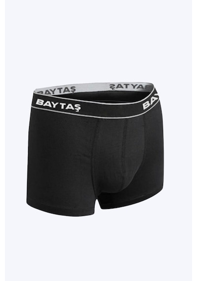 Baytaş Boxer Ekonomik 6Lı Paket 3 Adet Gri 3 Adet Siyah Gri - Siyah