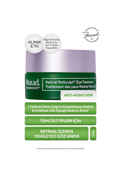 Yenileyici, Sıkılaştırıcı Retinal İçeren Göz Kremi, 15ml