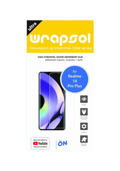 Realme 10 Pro Plus Ekran Koruyucu Tam Kapatan Poliüretan Film