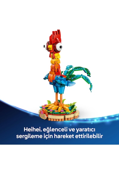 LEGO® ǀ Disney Moana 2 Heihei 43272 - 9 Yaş ve Üzeri Çocuklar için İnşa Edilebilen Hayvan Modeli Yapım Seti (566 Parça)
