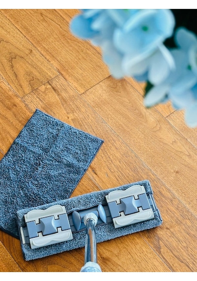Gri Renk Mandallı Mop, Mikrofiber Paspas, Hediye Paspaslı