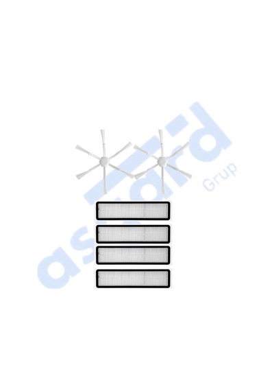 Dreame D9,d9 Max,l10 Pro,d9 Pro Uyumlu 2 Yan Fırça 4 Filtre Pkt-iasgf0000164
