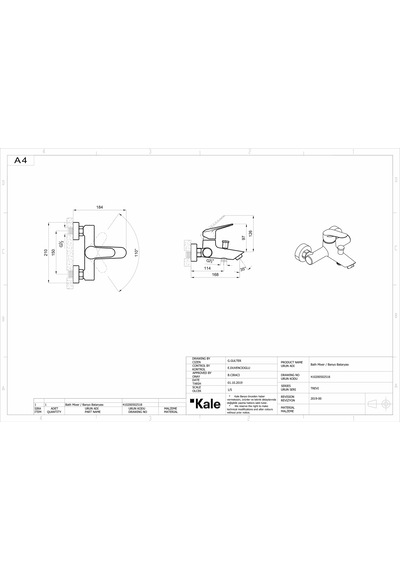 Kale Trevi Banyo Bataryası 410200502518
