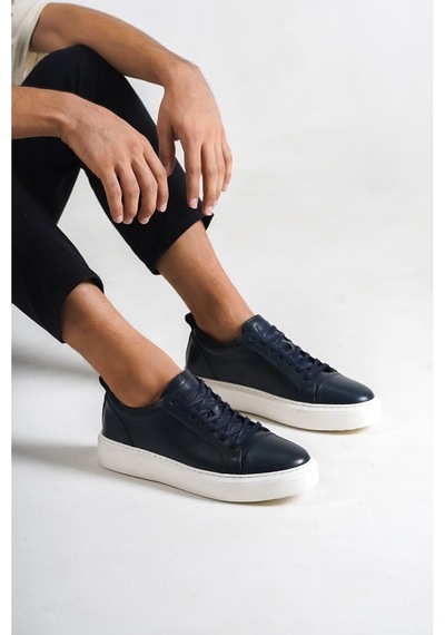 Mubiano Hakiki Deri M3-lcv Lacivert Erkek Spor Ayakkabı & Sneaker Lacivert