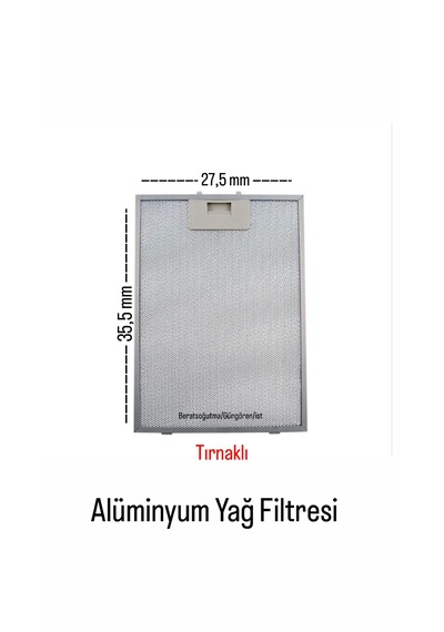 Wilson Davlumbaz Alüminyum Yağ Filtresi En 27,5x35,5 Cm