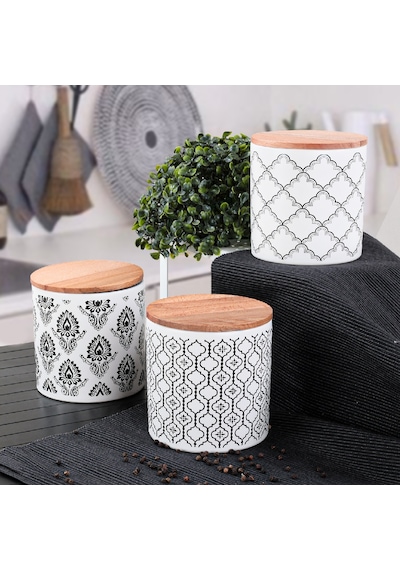 Keramika Ares Saklama Kabı 12 Cm 3 Adet