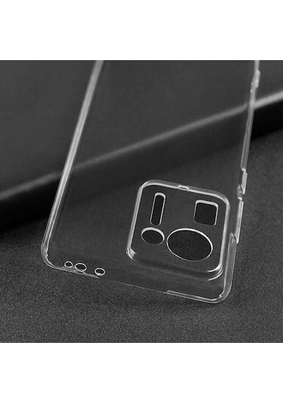 Xiaomi Mi Mix 4 Kılıf Kamera Korumalı Süper Silikon Kılıf Renksiz