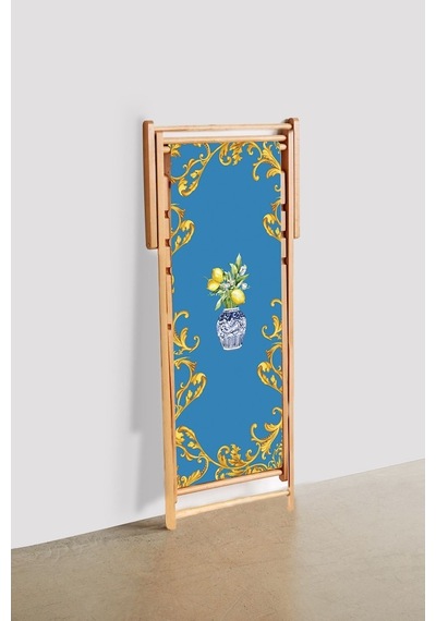 Bluehomeconcept Adawall Blue Lemon Katlanabilir Şezlong