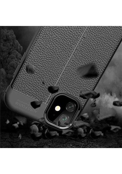 Apple Uyumlu iPhone 11 Kılıf Zore Niss Silikon Kapak-Siyah