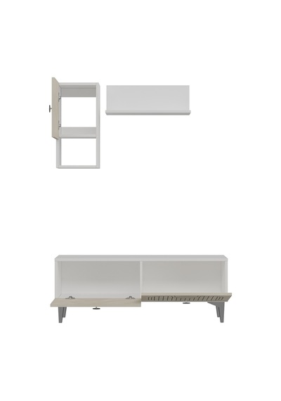 120dhdtdr3btg Hera Lazer Desenli Raflı Tv Sehpası, Ünitesi Beyaz-traverten-gümüş 120dhdtdr3btg Hera Lazer Desenli Raflı Tv Sehpası, Ünitesi Beyaz-traverten-gümüş