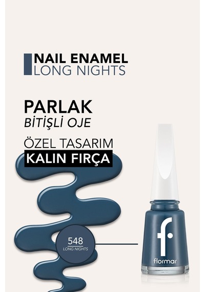 Flormar Nail Enamel Parlak Bitişli Oje 548