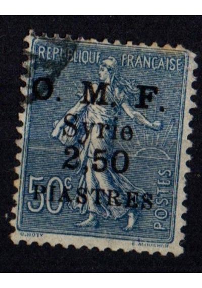 O.m.f. Suriye 2,5 Piastres 1922-1923 Op0556