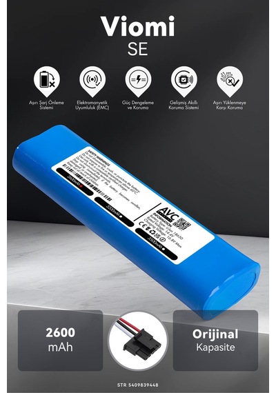 Viomi Se 2600mah Robot Süpürge Bataryası D.k