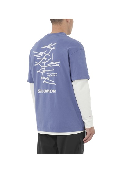Salomon Wıld Rays Ss Tee M 2059 Mavi