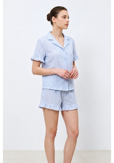 Norcia Sports Kadın Premium Fırfırlı Mavi Pijama Takımı Çok Renkli - 929322341 Çok Renkli - 929322341 Çok Renkli Norcia Sports Kadın Premium Fırfırlı Mavi Pijama Takımı Çok Renkli - 929322341 Çok Renkli - 929322341 Çok Renkli