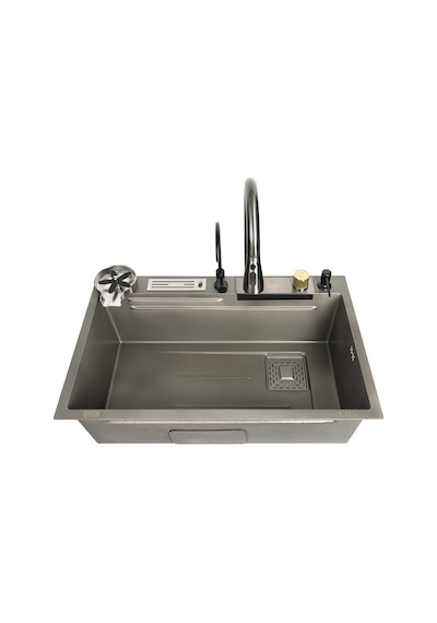 Stilmax Paslanmaz Çelik Akıllı Şelale Eviye Seti 75 x 45 CM 7 Fonksiyonlu