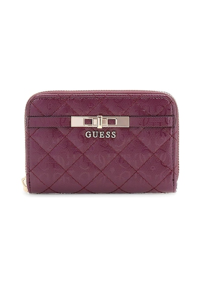 Guess Kadın Blane Logolu Fermuarlı Cüzdan - Bordo Kirmizi