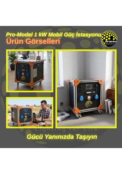 Otw Pro-model 1000w Mobil Güç İstasyonu Lifepo4 Bataryalı Şebeke Şarjlı