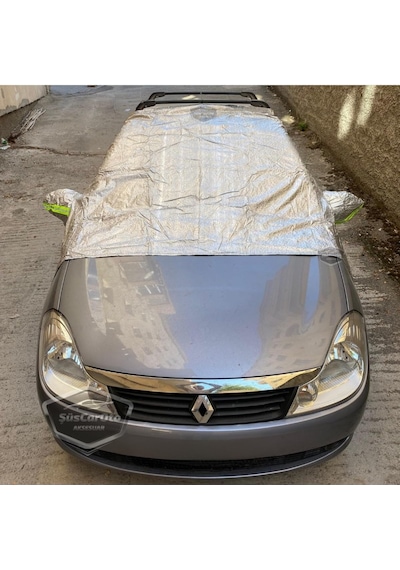 Oto Ön Ve Yan Cam Brandası Aynalara Geçme Cam Üstü Kar Buz Örtüsü Araç Camı Buzlanma Önleyici Branda,sus0744