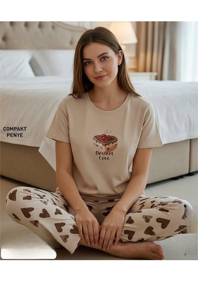 Mihra Kadın Compakt Penye Bisiklet Yaka Kısa Kol İnce Pijama Takımı 90784kah- 1 Adet Kahverengi Mihra Kadın Compakt Penye Bisiklet Yaka Kısa Kol İnce Pijama Takımı 90784kah- 1 Adet Kahverengi