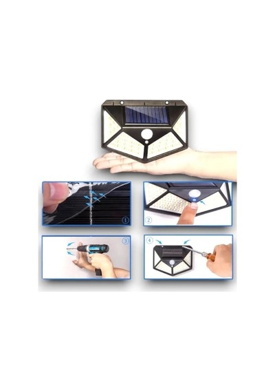 Dekoratif Güneş Enerjili Led 100 Led Bahçe Teras Diğer