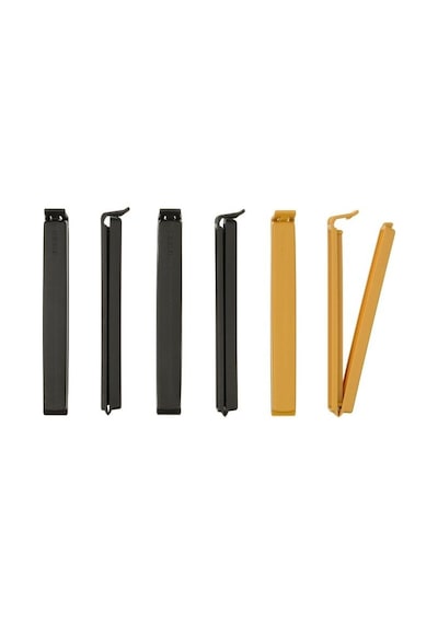 Ikea Bevara Torba Klipsi 6 Adet 14 Cm Sarı-siyah Çok Renkli
