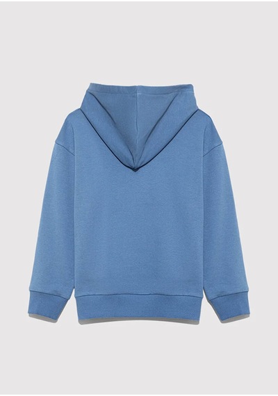 Mavi Logo Baskılı Kapşonlu Mavi Erkek Çocuk Sweatshirt M6s10143-83767 Mavi
