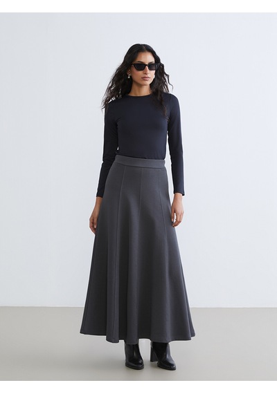 Lcw Modest Siyah Bisiklet Yaka Kadın Body