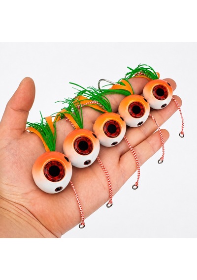Melek Gözü Kurşun Yeni Nesil Kancalı 150 Gr Turuncu Beyaz