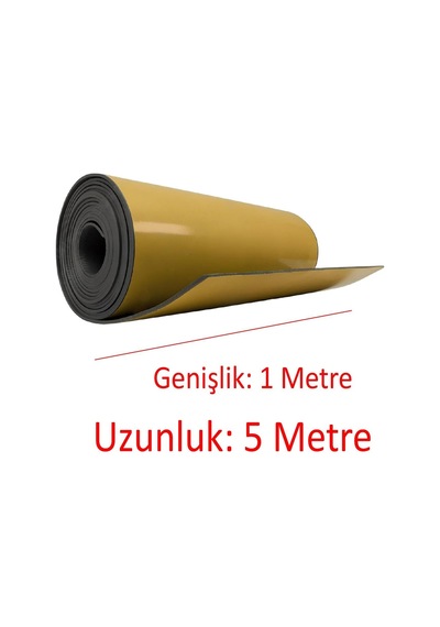 Ayrex Yapışkanlı Araç Ses Isı Yalıtım İzolasyon Bant En:100 Cm Kalınlık:10 Mm Uzunluk:5 Metre Kauçuk Sünger