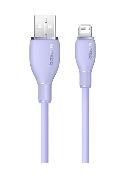 Pudding Hızlı Şarj Özellikli Lightning Kablo 2.4a 1.2 Metre, Mor Standart