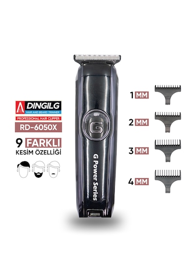 Şarjlı Profesyonel Saç Sakal Tıraş Makinesi Erkek Kişisel Bakım Rd-6050 8 Saat