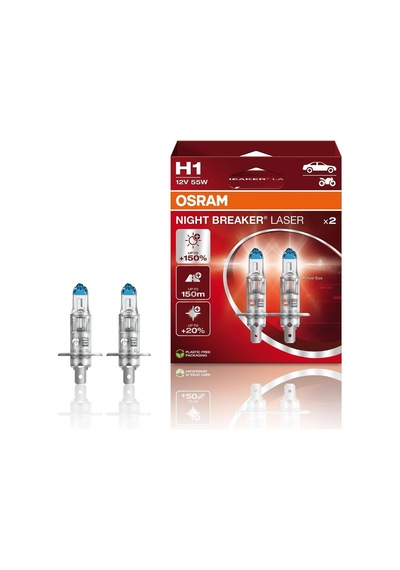 Osram Night Breaker Laser H1 Ampul 64150nl -%150 Daha Fazla Işık