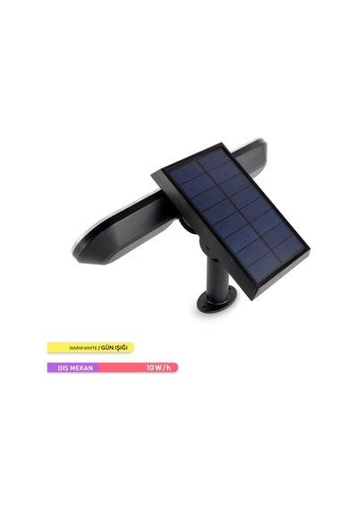 Ack Solar Led Kazıklı Çim Armatürü Güneş Enerjili Bahçe Duvar Ayd