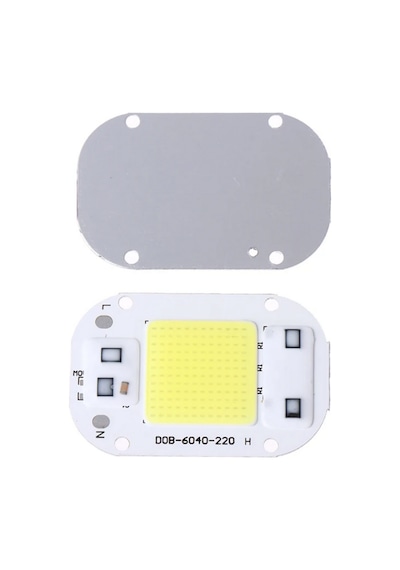 220 Volt 50 Watt Kırmızı Projektör Cob Led Çipi