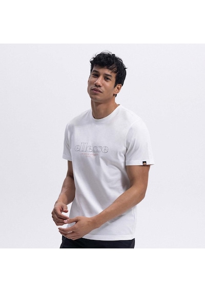Ellesse Em453-of Bisiklet Yaka Erkek T-shirt - Beyaz