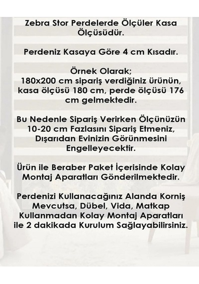 Kampanya Stor Perde Aliminyum Kasa Kolay Aparatlı