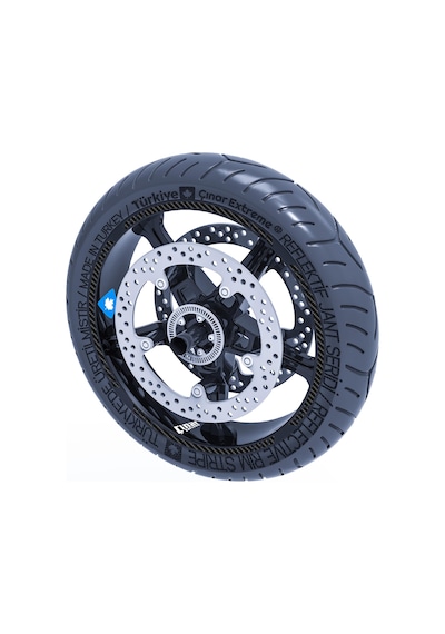 Karbon Fiber Dokulu 4 Parçalı Kesikli Jant Şeridi Sticker Çınar Extreme