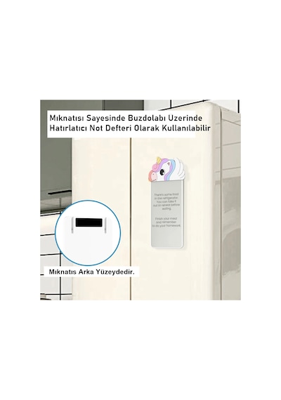 Silikon Figürlü Manyetik Mini Yazı Tahtası 5,5'' - 14 Cm Diğer