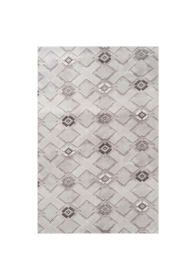Villadia Home Textile Kaymaz Taban Modern Desen Halı Yolluk Leke Tutmaz Kolay Temizlenir Koridor Salon Yatak Mutfak Odası Vd4047gri Gri