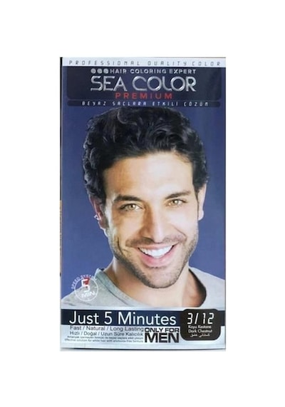 Sea Color Men Set Boya 3-12 Koyu Kestane