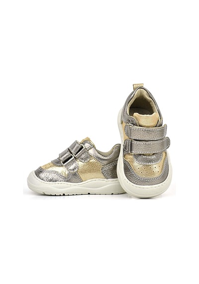 Rakerplus Schaggy Hakiki Deri Gold Bebek Spor Ayakkabı Altın