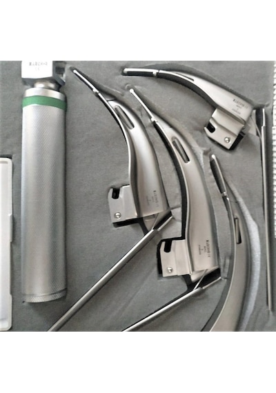 Archer Fiber Optik Laringaskop Seti Flexi Zor Entübasyon 4 Blade