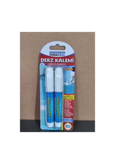 2 Adet Fayans Mermer Derz Dolgusu Boyama Boyası Kalemi Beyaz Hızlı Kuruyan Su Bazlı Kokusuz Yenileme