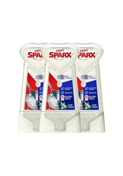 Asperox Sparx Diamond Plus 650 Ml Losyon Sıvı Bulaşık Deterjanı 3adet