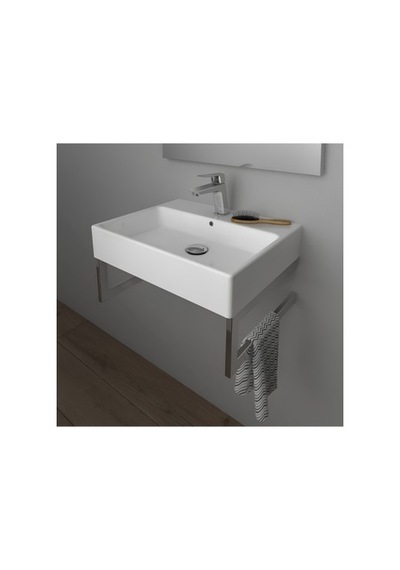 Kare Beyaz Delikli Lavabo, 40x50 Cm Kullanım 508 Yeşil