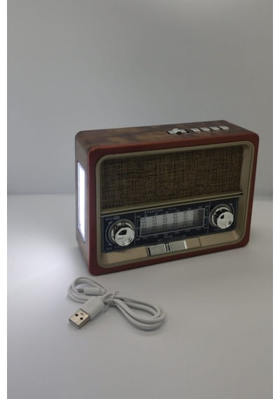 Everton Rt-305 Bluetooth. Usb/Sd/Aux/Fm 8 Band Radyo Ahşap