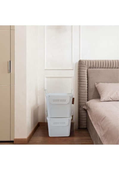 Geseus Motek Mybox 2x30 Litre Kulplu Çok Amaçlı Organizer Saklama Kutusu-mt-35 001