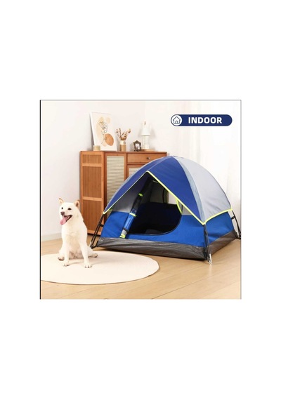 Kamptek Portatif Katlanabilir Evcil Hayvan Çadırı Büyük Boy 74x52x47 Cm Çadır Mini Çok Renkli